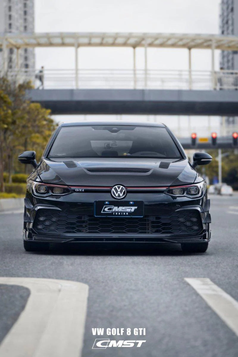 MK8 GTI/Golf R CMST Dry Carbon Front Splitter