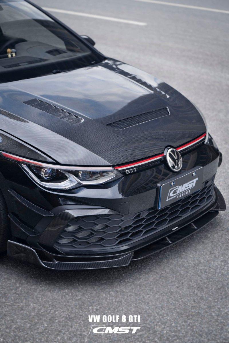 MK8 GTI/Golf R CMST Dry Carbon Front Splitter