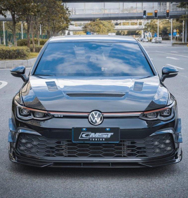 MK8 GTI/Golf R CMST Dry Carbon Front Splitter